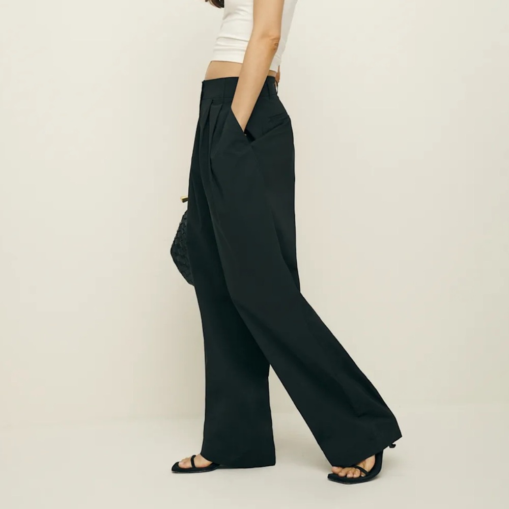 Reformation Danielle Oversized Pant Black - Size 2